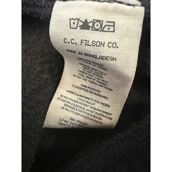 Filson Granite Spire Fleece Pant Drawstring Ankle Zip Sweatpants Black Men's XL - Picture 15 of 16